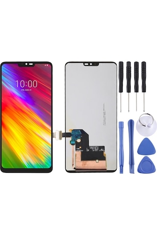 Cbtx Lg G7 Thinq / G710 G710em G710pm Uyumlu Lcd Ekran G710vmp Dijitalleştirici Tam Montaj Siyah