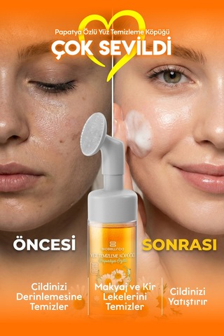 Doğal Papatya Özlü Yüz Temizleme Köpüğü 150 Ml 2li Set .