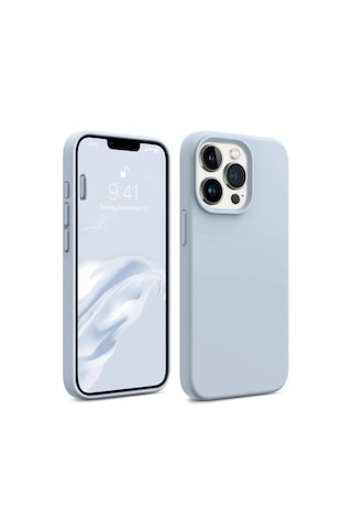 Bix İphone 13 Pro Silikon Kılıf Magsafe Uyumlu Güçlü Koruma Darbe Emici Gök Mavisi