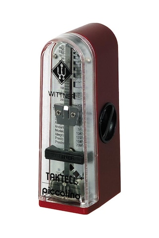 Wittner Wt-890141 Piccolino Mekanik Metronom Bordo Şık Renk Taşınabilir Analog