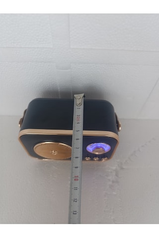 Speaker Fm Radyo Bluetooth Hoparlör Mp3 Çalar Usb Tf Aux Ses Bombası Kablosouz Hoparlör - Siyah- Tek