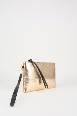 Vivaq Kadın Bellis Gold Astarlı Suni Deri Bilek Askılı Portföy El Ve Clutch Çanta