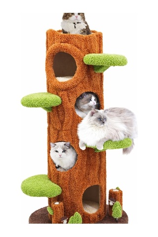 Ağaç Temalı Kedi Evi 160 Cm