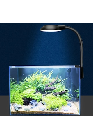 Sones 5w Balık Tankı Led Klip Işık Usb Fişi Aydınlatma Akvaryum Saydam Su Bitkileri Lamba