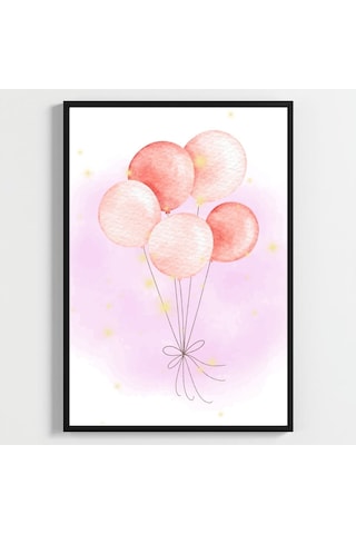 Besay Küçük Prenses Kız Bebek Odası Duvar Dekorasyonu Pembe Taç Ve Fiyonk Temalı Çocuk Posteri 3'lü Set A4 Çerçevesiz