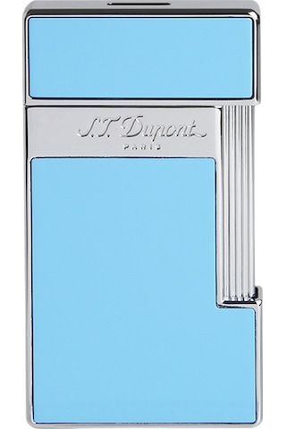 S.t. Dupont Slimmy Sky Blue Lacquer And Chrome Çakmak 28007 Mavi