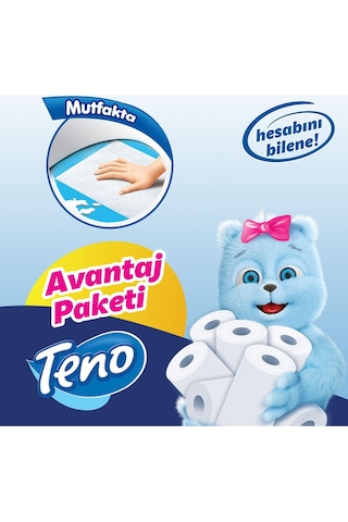 Teno Avantaj Paket Kağıt Havlu  4 x 12 Rulo