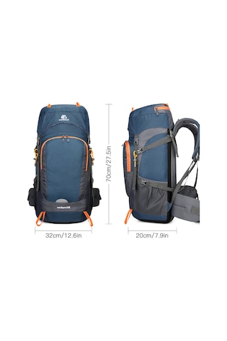 Ranyeek 65l Su Gezisi Sırt Çantası - Nefes Alabilir, Su Geçirmez Ve Dayanıklı - Kamp & Dağcılık İçin Siyah