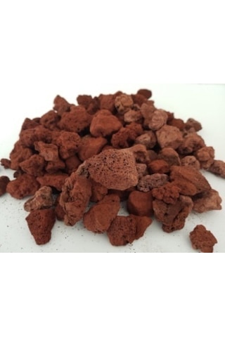 Pomza 5 kg 2-4 cm Kırmızı Pomza Tarım Pomzası Pomza Taşı Lav Taşı