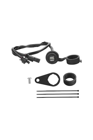 Pazly Motosiklet Usb Şarj Soketi Adaptörü Modifiye Ürünü - Lmk00096 Siyah