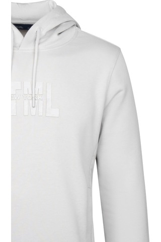 Hatemoğlu Gri Regular Fit Pamuklu Kapüşonlu Kanguru Cepli Sweatshirt 30253 Gri