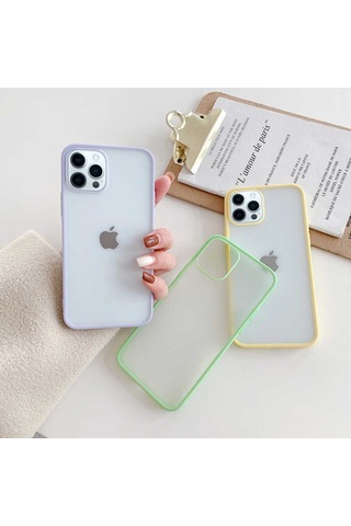 Apple Uyumlu iPhone 12 Pro Max Kılıf Zore Mess Kapak-Siyah