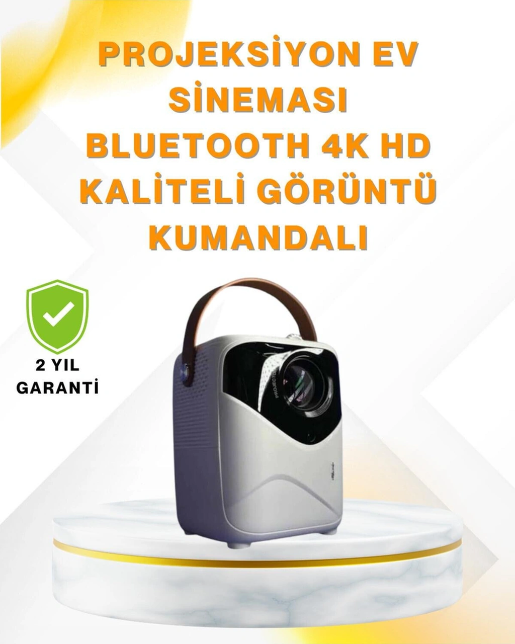 Ultra Hd Çözünürlüklü Taşınabilir Projektör 1920x1080 Piksel Görüntü Kalitesi-116544