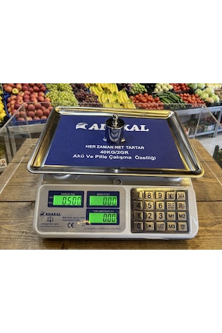 40kg Kapasiteli 2g Hassasiyetli Şarjlı-pilli-elektrikli Elektronik Terazi