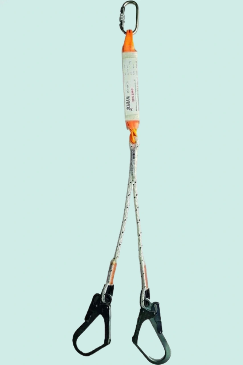 Yforklu Çift Kollu Düşüş Durdurucu Set 341 En 355 Karam Şok Emici Fork Halatlı Lanyard