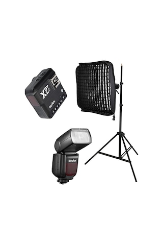 Godox Tt685ıı-c Canon Flaş Full Set - X2t-c + 60x60 Softbox