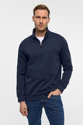 Süvari Lacivert Regular Düz Yarım Balıkçı Yaka Sweatshirt Lacivert