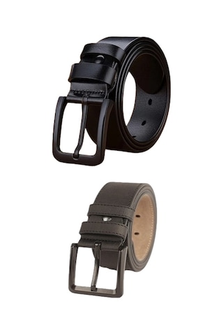 Deribond 2 Adet Erkek Kemer Siyah Siyah (535385122)