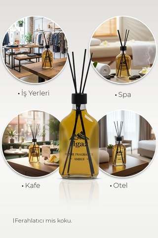 Amber Bambu Çubuklu Oda Kokusu 200 Ml Xl Red Diffuser Amber