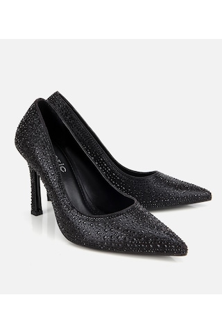 Hotiç Kadın Siyah Taşlı Yüksek Topuklu Stiletto 01ayh314790a100 01ayh314790a100 Siyah