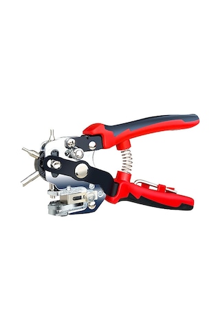 Jms Çok Fonksiyonlu Kuşgözü Leathercraft Deri Kemer Kordonlu Saat Kemer Yuvarlak Delik Delgeç