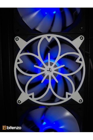 Flora Core 120x120 Mm Oyun Pc Aksesuarı, Masaüstü Bilgisayar Fan Kapağıürün Beyaz