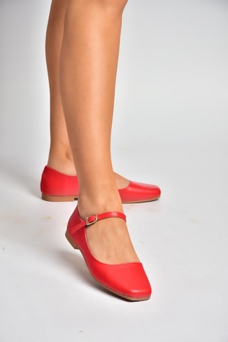 Fox Shoes S726252509 Kırmızı Kadın Babet