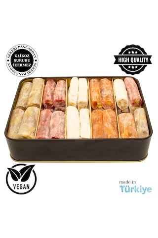 Lokumani Karışık Antep Fıstıklı Parmak Lokum 820 G