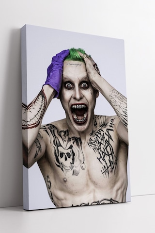 Joker Tarzı Çarpıcı Palyaço Tasarımlı Kanvas Tablo İle Duvarda Modern Dramatik Dekor Etkisi