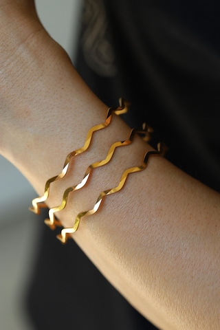 Yenigün Kuyumculuk Yatırımlık Üçlü Zikzak Ajda Altın Bilezik