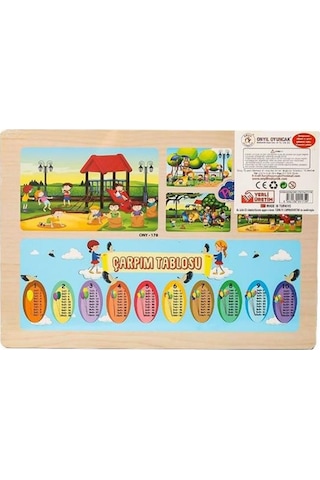 Playwood Ahşap Eğitici Puzzle Oyun Parkı Ony176