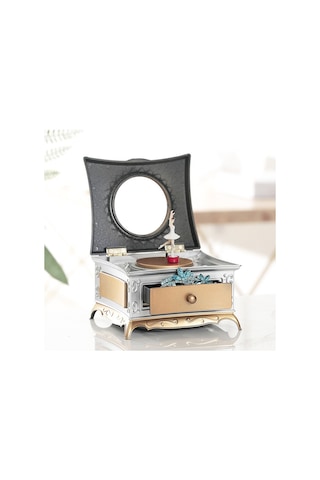 Yuntech01 Zengin Altın Rota Devrilen Balerin Kız Müzik Kutusu, 8 Sesli Sandık, Çekmeceli Dolap, Güneş Gözlüğü Dekorasyonu