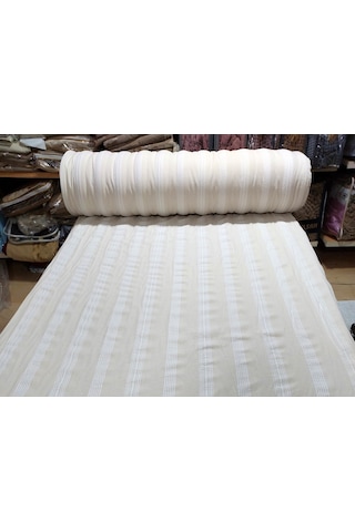 Buldan Çarşaflık Kumaş Naturel %100 Pamuk Metrelik (En 230cm)-Bej Krem