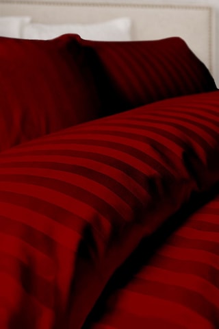 Tek Kişilik %100 Pamuk Saten Nevresim Seti Premium Seri 8 Renk Seçeneği 160x220 Bordo