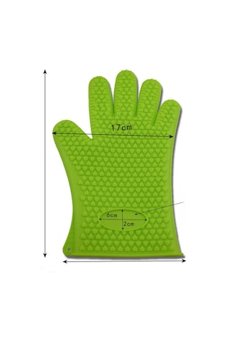 Yuntech01 Siyah Kaliteli Silikon Eldivenler: Kalın 145g, Beş Parmaklı Kalp Desenli, Fırın/mikrodalga Korumalı, Kaymazsız Isıya Dayanıklı Ev Çalışmaları Eldiveni