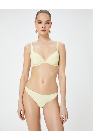 Koton Basic Bikini Altı İşleme Detaylı Normal Bel Sarı 4sak00121mm Sarı
