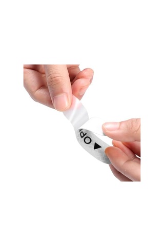 Araba Kapı Açık Uyarı Reflektörü Etiket Sticker 4'lü 9.5x2.5cm Beyaz
