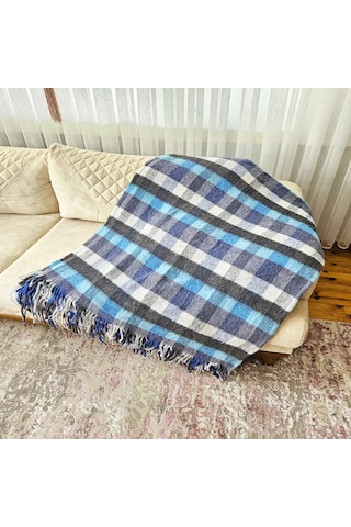 Çift Kişilik Pamuklu Battaniye 180x200 Cm 5034 Çok Renkli