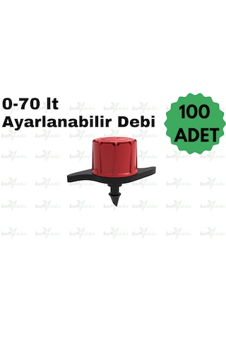 Lovemygarden Hat Üstü Debi Ayarlı 100 Adet Damlatıcı / 0-70lt