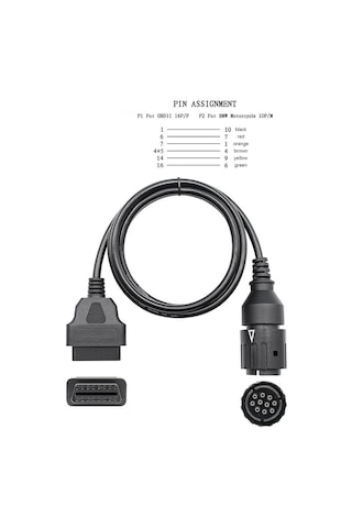 Vgate İcar BMW ICOM-D 10 PIN Arıza Tespit Motosiklet Kablosu