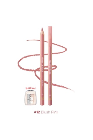 Kremsi Formüle Sahip Dudak Kalemi Ve Kalemtıraş Seti Clıo Velvet Lip Pencil Set 12 Blush Pink