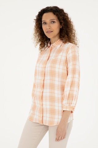 U.S. Polo Assn. Kadın Somon Uzun Kollu Tunik Gömlek 50288652-VR047