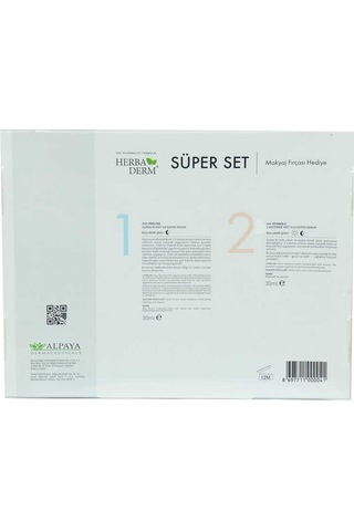 Süper Set Superserum Aha-peeling 30 Ml + Saf Vitamin C 30 Ml + Hediye Makyaj Fırçası
