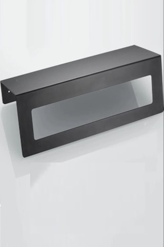 Dione Store Metal Mutfak - Banyo Raflı Havlu Askısı 30 CM Siyah