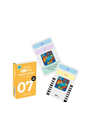 Bigibuddy Wordsbuddy Çocuklar İçin Türkçe İngilizce Ev Yaşamı Ve Hobi Paketi 90 Kart 3'lü Set Cihaz Hariç