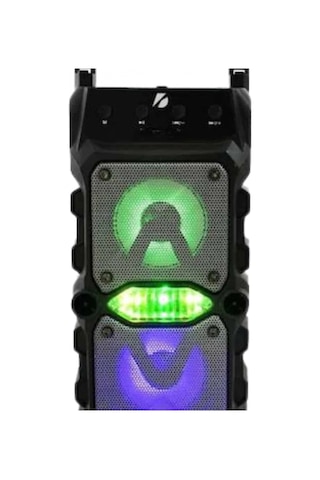 Kts 1096 Çift Çıkışlı Kablosuz Bluetooth Hoparlör Led Işıklı Taşınabilir Ses Sistemi