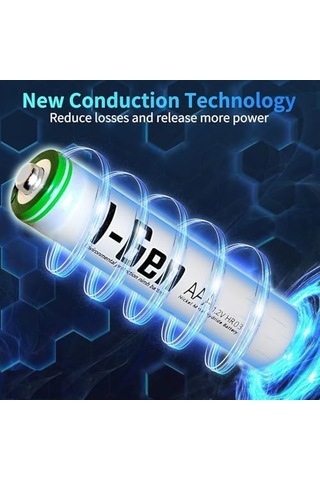 I-gen G890 8&apos Li Pil Şarj Aleti + 8 Adet Aaa 900 Mah Şarj Edilebilir Aaa İnce Şarjlı Kalem Pilli Set 1.2v Ni-mh