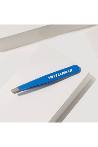 Tweezerman Mini Slant Tweezer Bahama Blue - Bahama Mavisi Cımbız