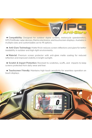 2024 Rks Srk 125/400 Rr / 550 / Reale 125 Motor Gösterge Panel Ekranı İçin İçin Ipg Anti-glare Parlama Önleyici Mat