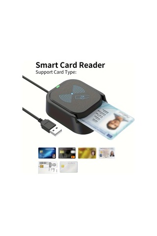 Elmpaly Usb 2.0 Akıllı Kart Okuyucu Ve Nfc İkili Siyah Ic Kart Okuyucu